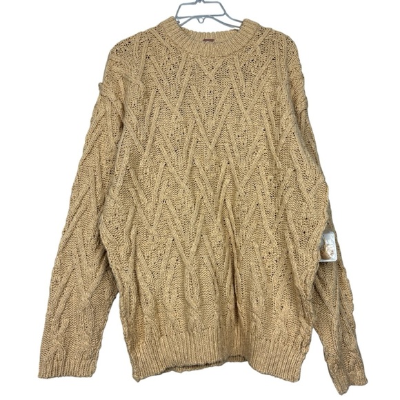 Free People Isla Oversized Cable Knit Tunic Sweater - Picture 2 of 6